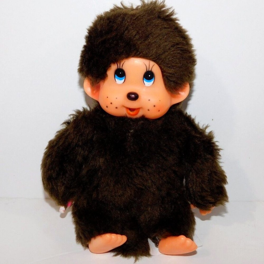 Vintage Quality Goods Canada 8" FUN MONKEY Thumb Sucking Plush Plastic Chimp